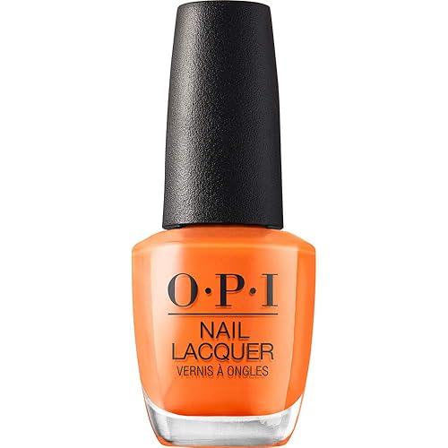 OPI Nail Lacquer, Summer Lovin' Having a Blast!, Orange Nail Polish, Grease Collection, 0.5 fl oz