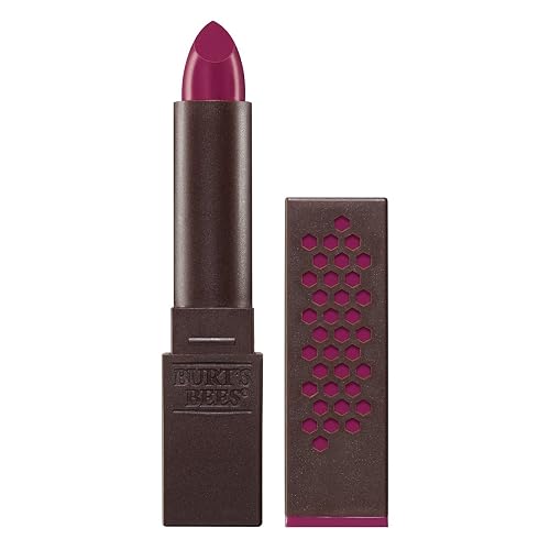 Burt's Bees 100% Natural Moisturizing Lipstick, Magenta Rush, 1 Tube