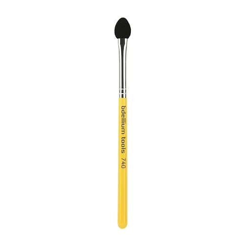 Bdellium Tools Professional Makeup Brush - Travel 740 Sponge Applicator - Short Wooden Handle for Convenient Travel, For Eyeshadow Application