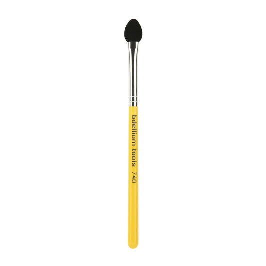 Bdellium Tools Professional Makeup Brush - Travel 740 Sponge Applicator - Short Wooden Handle for Convenient Travel, For Eyeshadow Application