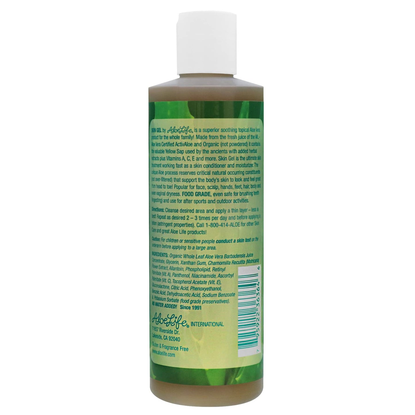 Aloe Life - Skin Gel & Herbs Ultimate Skin Treatment, 99% Certified Organic Whole Leaf Aloe Vera, Vitamins C, A, & E, Head-to-Toe Skin Care Support