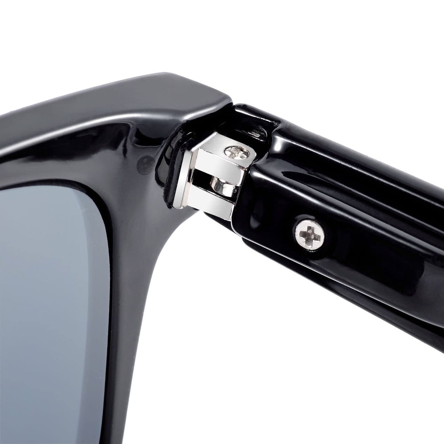 Lovin Rays" Polarized Sunglasses with Nearly Invisible Line Bifocal for Men and Women (Gloss Black, 1.75)