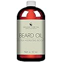Unscented Beard Oil - Natural, Non-GMO, Facial Hair Hydrating & Conditioning Oil Blend - 32 oz - Bulk Sized, Promoting Growth and Silky Smooth Hair