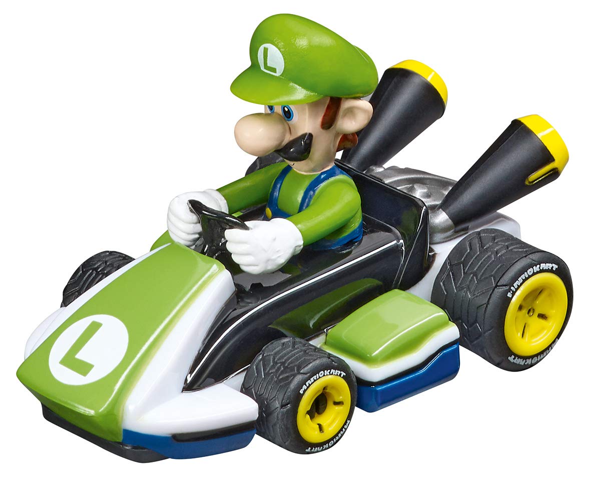 Carrera First Nintendo Mario Kart Slot Car Race Track - Includes 2 Cars: Mario and Luigi - Battery-Powered Beginner Toy Racing Set for Kids Ages 3…