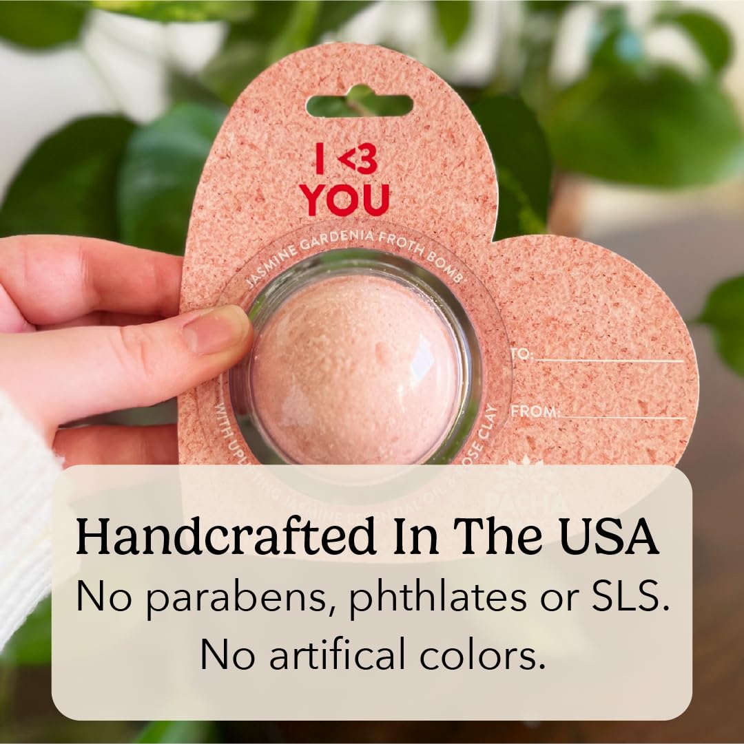 PACHA SOAP Co. Bath Bomb Cards, Variety 3 Pack - Scents of French Lavender, Sand & Sea, and Jasmine Gardenia Nourishing, Moisturizing, Naturally…