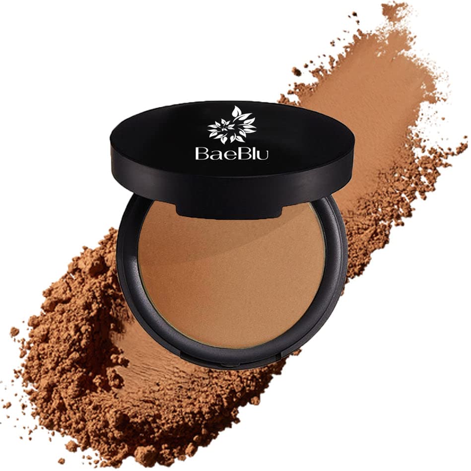 BaeBlu Organic Bronzer 100% Natural Matte Pressed Powder, Made in USA, Summer Glow