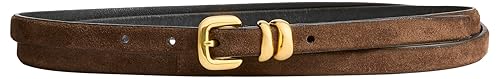 Altuzarra, Double Skinny Belt, S, Chocolate