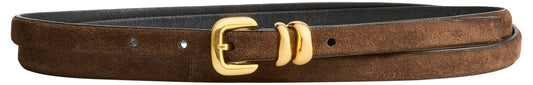Altuzarra, Double Skinny Belt, S, Chocolate