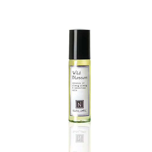 Nabila K Wild Blossom Ylang-Ylang Roll-On Perfume Oil for Women | Alcohol-Free, Organic, Long-Lasting Fragrance | Travel Size, TSA Approved | 0.33 oz Beauty & Personal Care Nabila K
