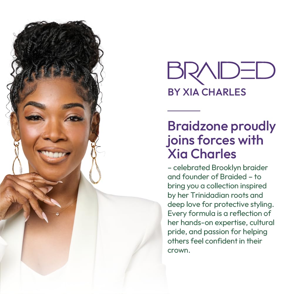 ORS Olive Oil Braidzone Edge & Braiding Gel with Lavender, Acai & Biotin for Hair & Scalp 8 oz (Pack of 3)