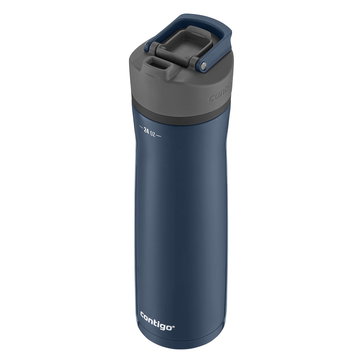 Contigo Cortland Chill 2.0 Blueberry Stainless Steel Water Bottle Vacuum-Insulated Spill-Proof Lid 24oz Ideal for Hot or Cold Drinks Interchangeable…