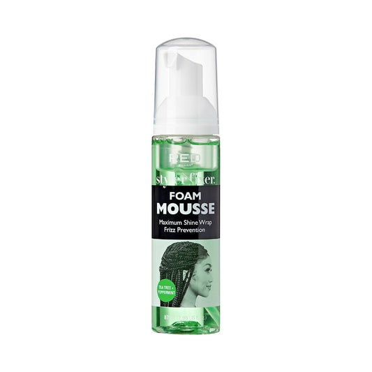Red by Kiss Foaming Mini Travel Size Mousse, Maximum Shine Wrap Mousse, Reduce & Prevent Frizz, Define Curls, Hold Styles, Nourishes Dry & Crips Hair