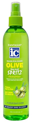 Fantasia Hair Polisher Spritz Hair Spray Olive Firm Hold 10.0 Fl Oz (Pack of 1)