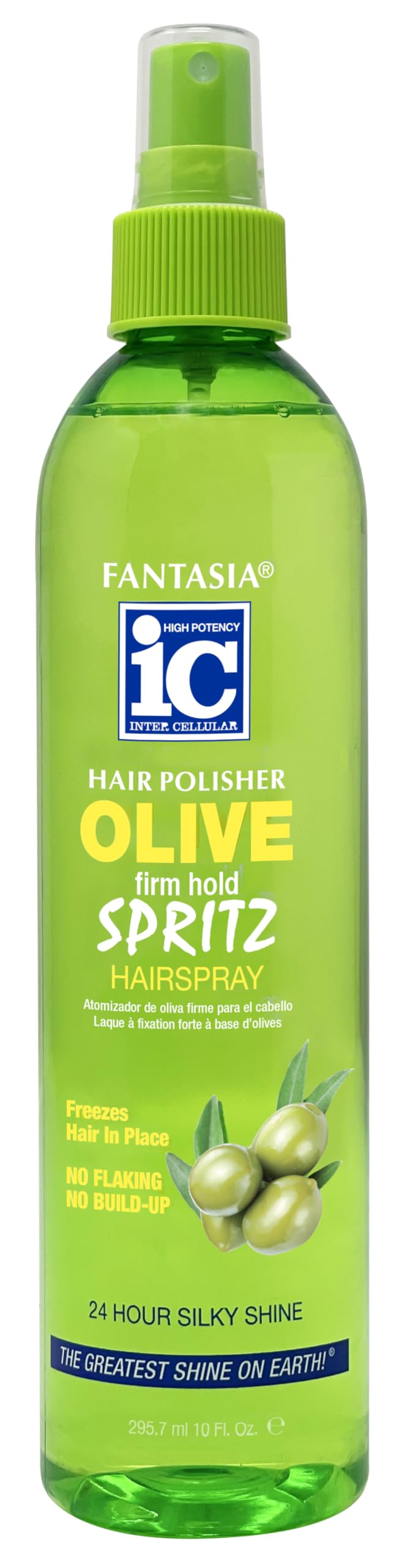 Fantasia Hair Polisher Spritz Hair Spray Olive Firm Hold 10.0 Fl Oz (Pack of 1)