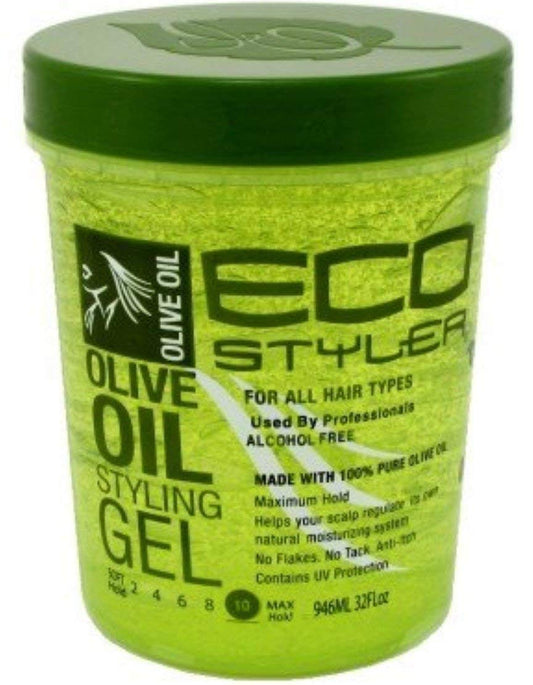 ECOCO Eco Style Gel, Olive 32 oz (Pack of 6)