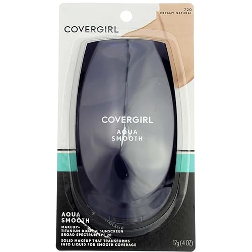 CoverGirl Smoothers AquaSmooth Compact Foundation, Creamy Natural [720] 0.40 oz (Pack of 5)