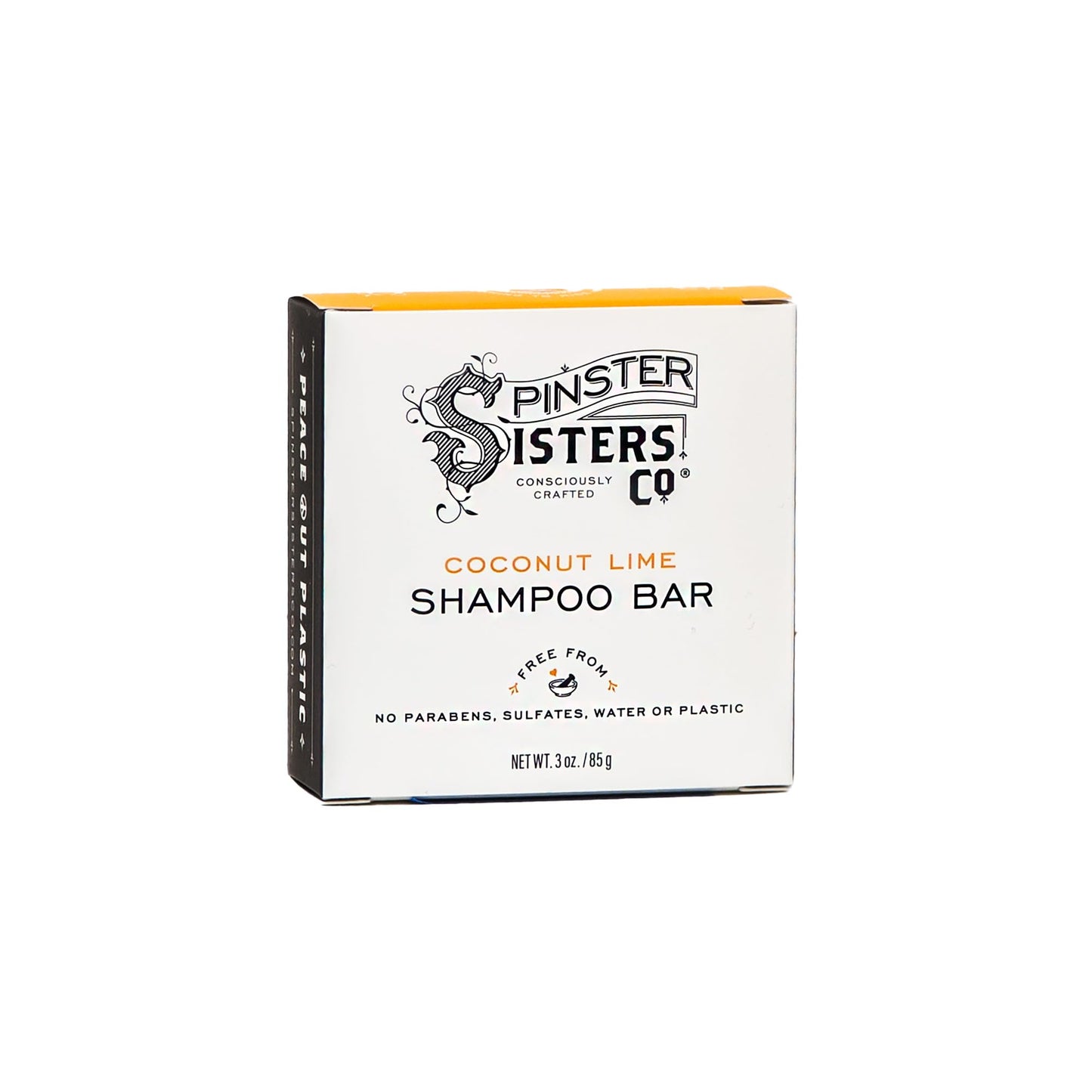 Spinster Sisters Natural Hair Care Set, Coconut Lime - Shampoo Bar, Conditioner Bar, Brown Dry Shampoo - Homemade, sulfate-free, moisturizing