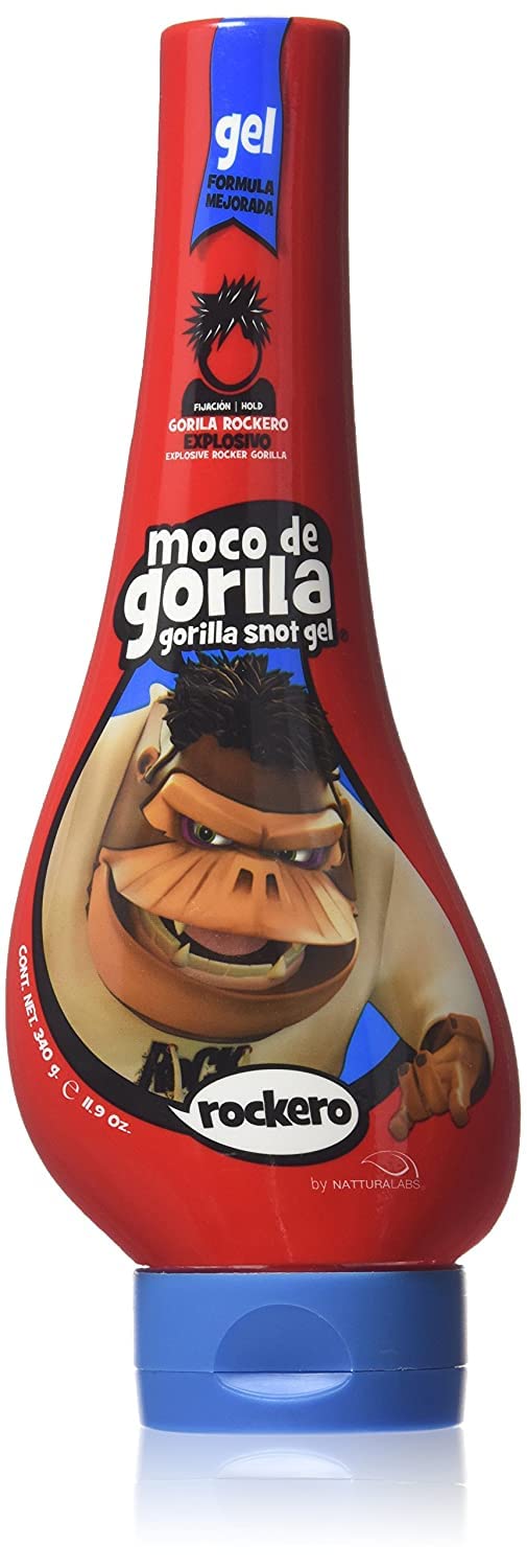 Moco De Gorila Gel Mega Hold 11.99 Ounce (Red) Rockero (355ml) (3 Pack)