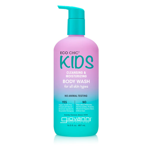 GIOVANNI Eco Chic KIDs Cleansing & Moisturizing Body Wash - Kids Body Wash, Kids body Wash Sensitive Skin, Kids Soap And Body Wash, Kids Sensitive Beauty & Personal Care GIOVANNI