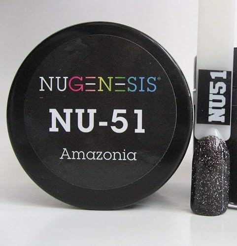 NuGenesis Nail Dipping Powder Color 1.5oz/43g Jar - (NU51 AMAZONIA) Beauty & Personal Care Nugenesis