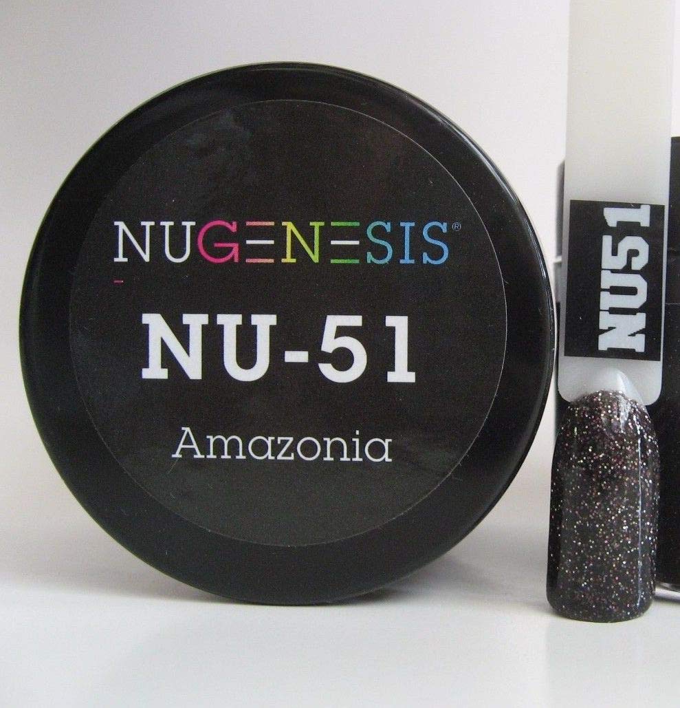 NuGenesis Nail Dipping Powder Color 1.5oz/43g Jar - (NU51 AMAZONIA) Beauty & Personal Care Nugenesis