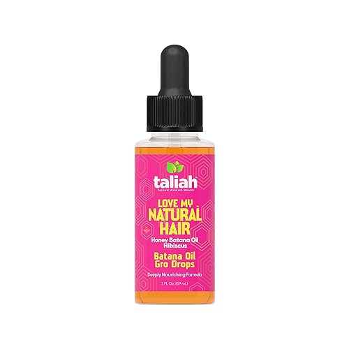 Taliah Waajid Love My Natural Hair Batana Oil Gro Drops 2oz - For Hair & Scalp with Batana Oil - Strengthens, Soothes Dry Scalp & Promotes Healthy