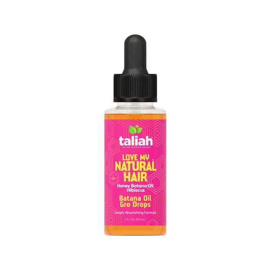 Taliah Waajid Love My Natural Hair Batana Oil Gro Drops 2oz - For Hair & Scalp with Batana Oil - Strengthens, Soothes Dry Scalp & Promotes Healthy