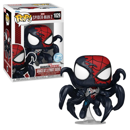 Funko Figure Pop Marvel Spider Man Advanced Suit 2.0 Symbiote Takeover