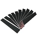 10Pcs Professional Washable Thick Nail Files Emery Board 60/60 Grit Black Nail Art Care Sanding Buffer Buffing Manicure Pedicure Tool