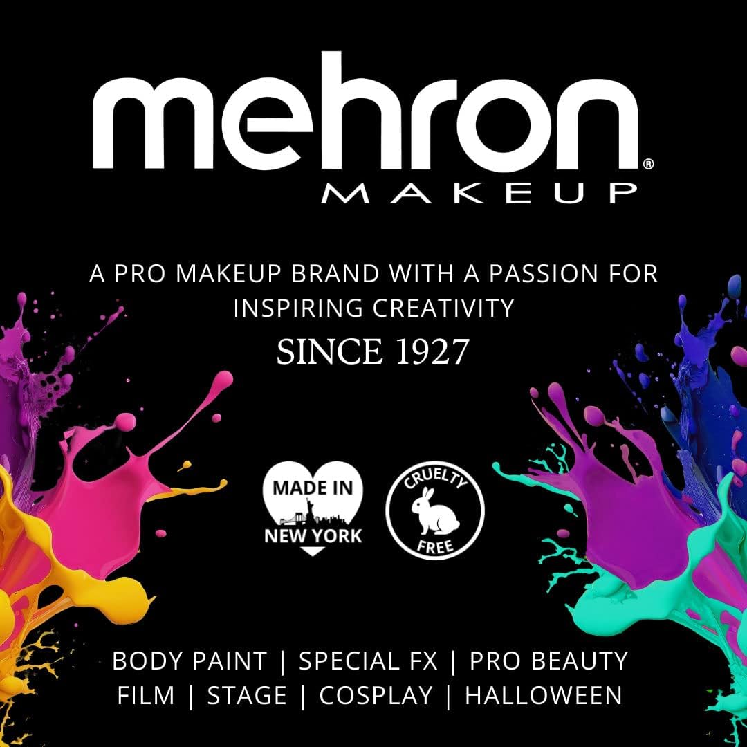 Mehron Makeup Castor Sealer for Latex with Brush (1 oz)