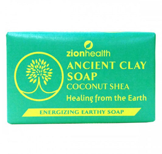 Zion Health Coconut Shea Ancient Clay Natural Soap Bar, 6 Oz Beauty & Personal Care Adama Minerals