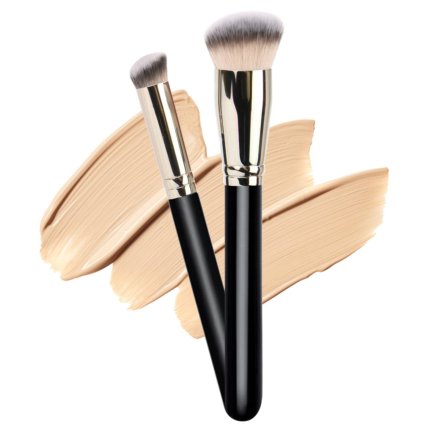 Makeup Brushes DPOLLA Pro Foundation Brush and Flawless Concealer Brush Perfect for Any Look Premium Luxe Hair Contour Brush Perfect for Blending