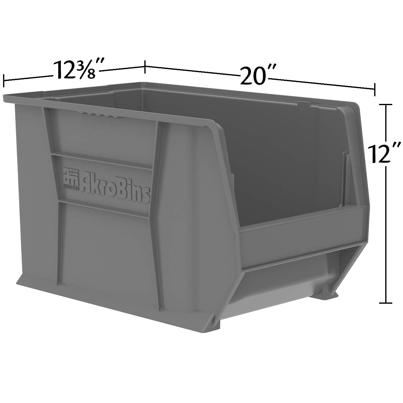 Akro-Mils 30282 Super-Size AkroBins Plastic Storage Bins, Space-Saving Stackable Bins for Garage, Classroom, Warehouse Organization, 20-Inch L x…