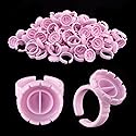 Lash Extension Glue Ring, [200PCS] Eyelash Glue Holder for Lash Fan Maker, Lash Glue Cup for Lashes Supplies, Fanning Cups for Lash Extension Supplies