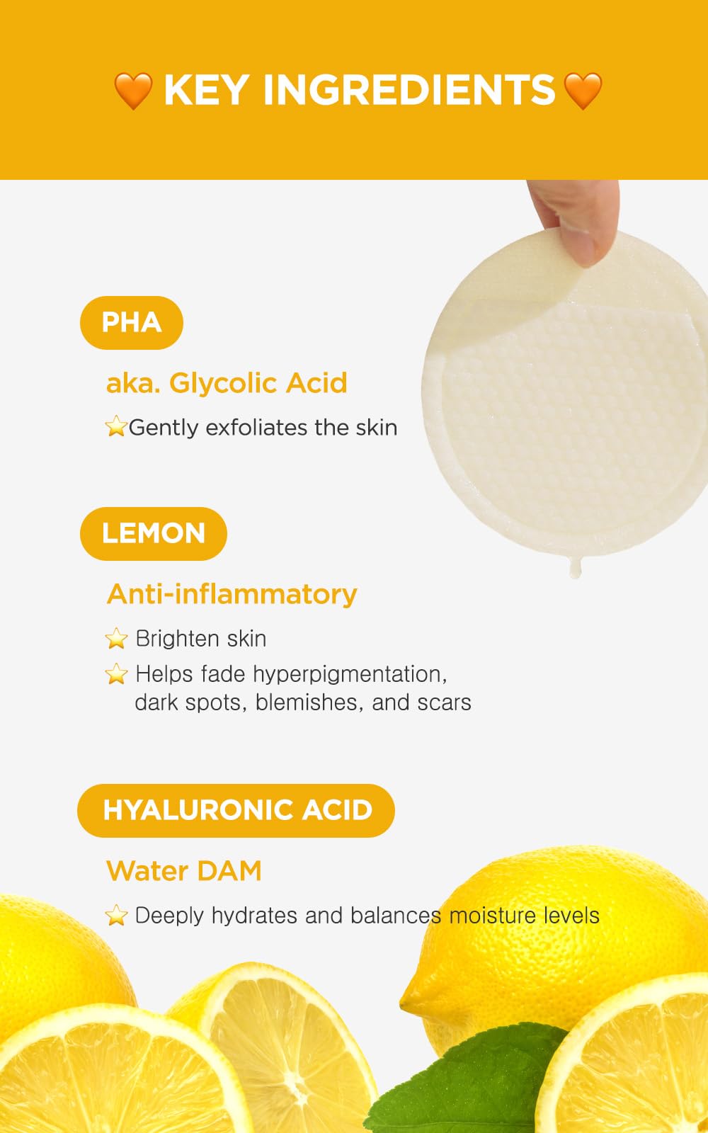 DERMALOGY by NEOGENLAB Bio-Peel Gauze Peeling Pads (Lemon, 30 pads) - Exfoliating & Brightening Peeling Pad with PHA & Lemon & Lemongrass - Korean