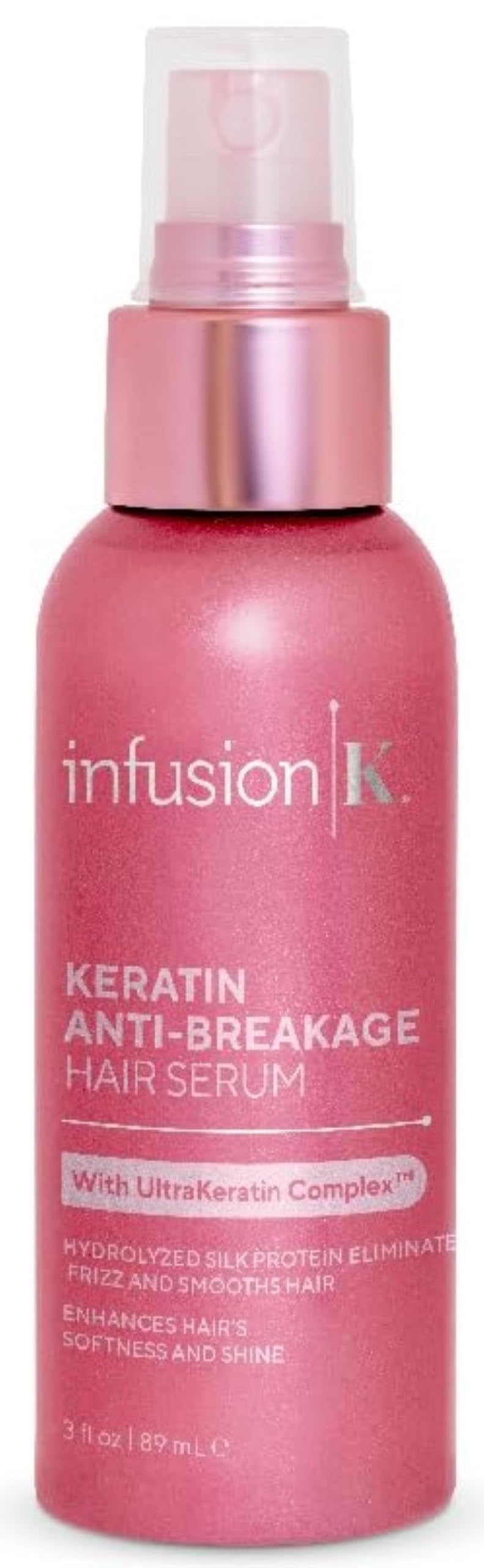 Infusion K Keratin Anti-Breakage Hair Serum with UltraKeratin Complex - Silk Protein Eliminates Frizz & Smooths Hair | Enhances Softness & Shine