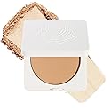 True + Luscious Sheer Halo Complexion Powder in Tan Beige - Talc-Free Setting & Foundation Powder - Oil Control Mineral Pressed Powder with Kaolin