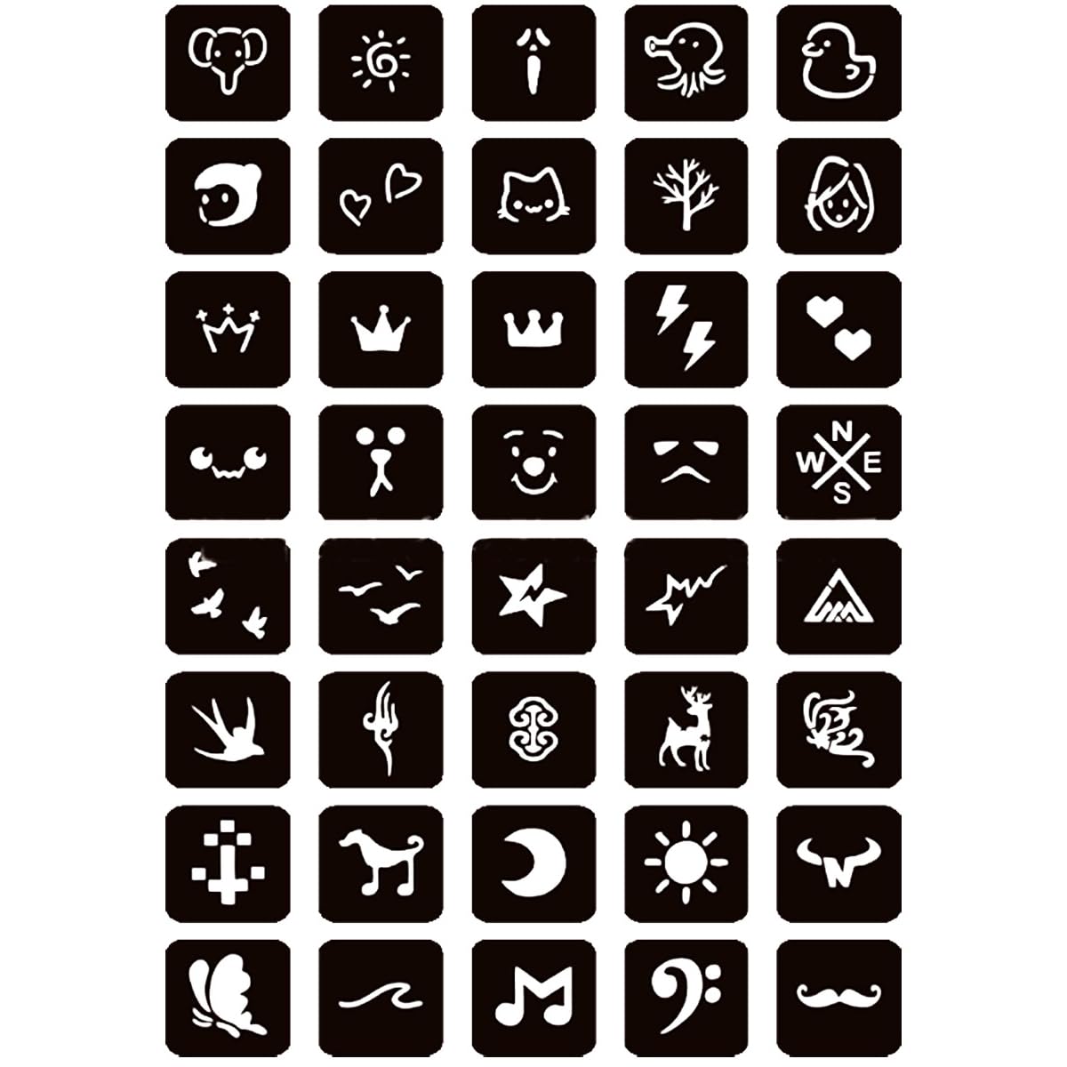 Moricher Temporary Tattoo Kits 5 Inks 102 Stencils with Mandala Stencils Semi Permanent Tattoo for Women Men Kids DIY Art Painting Party Gifts Beauty and Personal Care Moricher