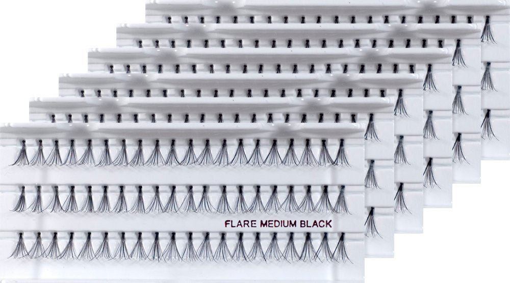6packs Eyelashes - Flare Med by Christina