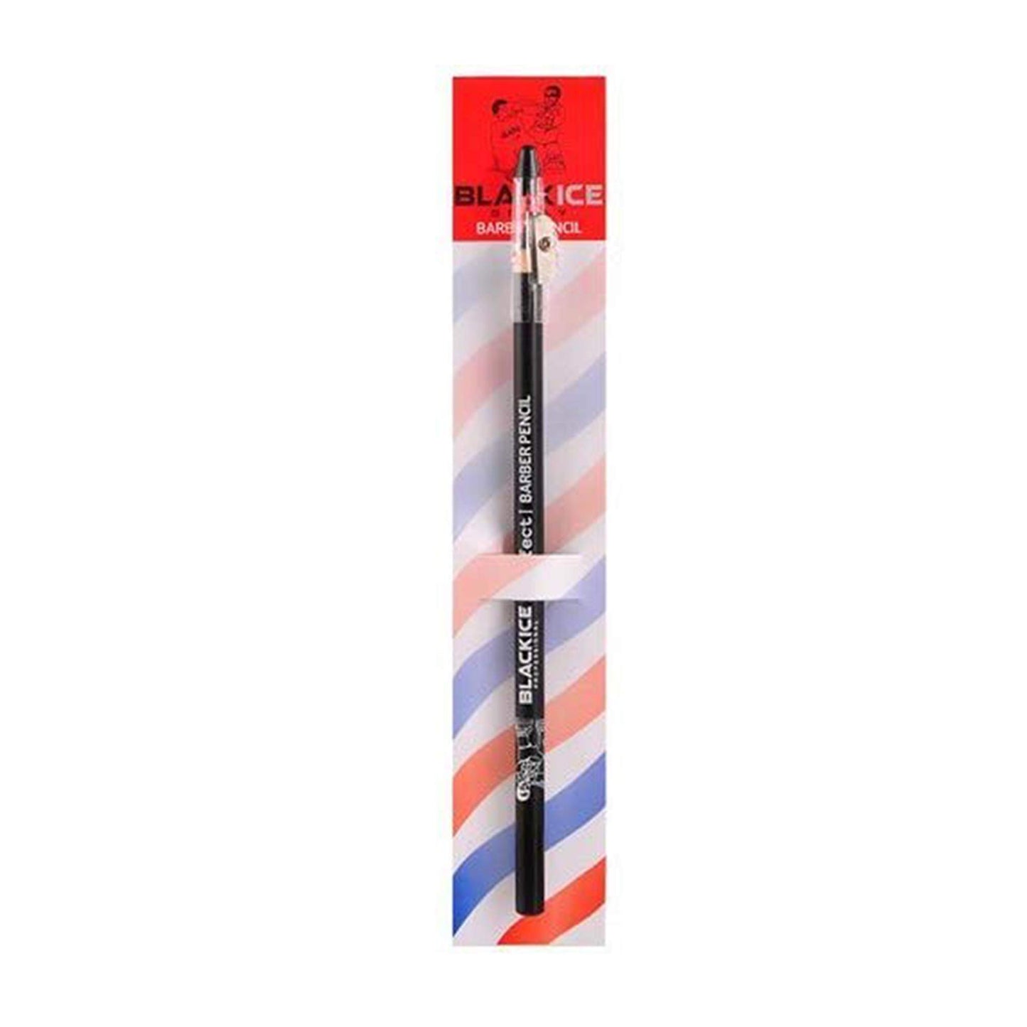 Black Ice Spray Barber Pencil (Black) - 6 pieces