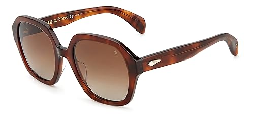 rag & bone Brown Gradient Square Ladies Sunglasses RNB1063/S 0086/LA 53