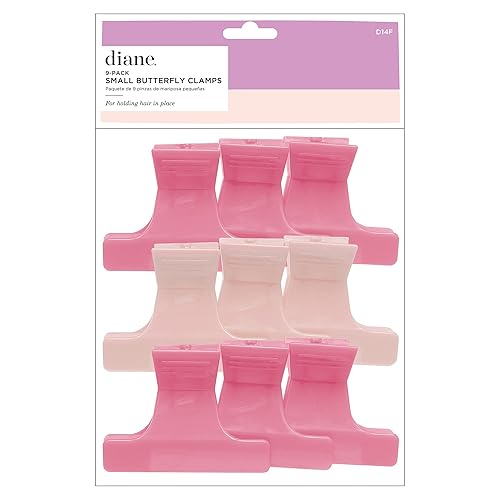 Diane Frosty Butterfly Clips Assorted Colors, Small, 2.25"