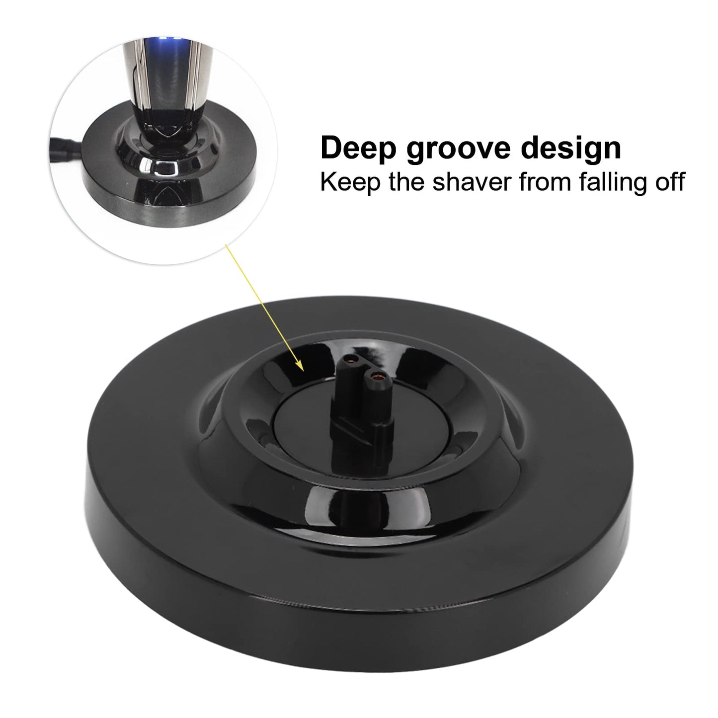Dioche Electric Shaver Charging Stand Round Shape Men's Electric Shaving Razor Charging Base for s5000 6000 7000 s8000 s9000 Black Beauty and Personal Care Dioche