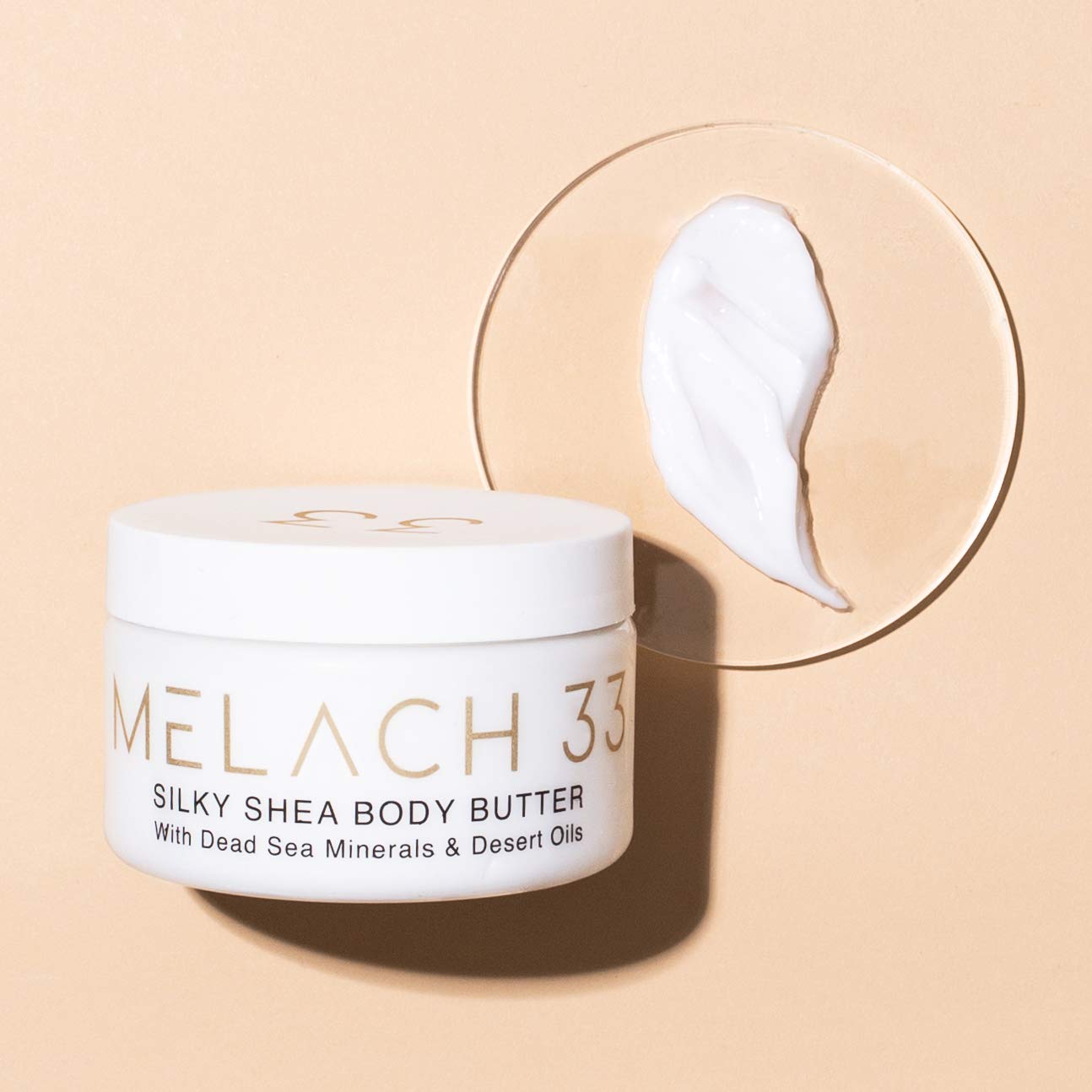 Silky Shea Body Butter with Pomegranate Seed Oil, Dead Sea Minerals & Grape Seed Oil - Lightweight, Non-Greasy, Absorbs Easily, Collagen-Boosting