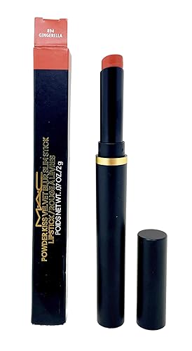 MAC Cosmetics Powder Kiss Velvet Blur Slim Stick - 894 Gingerella (Light orange coral) .07 Oz/2g
