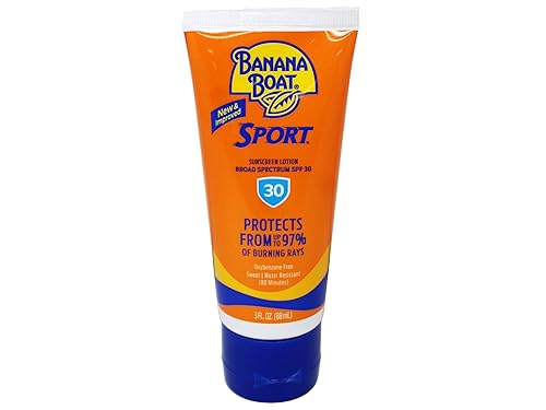 Banana Boat Sport Performance Sunscreen Lotion Travel Size SPF 30, 3 Oz