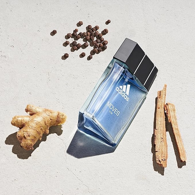 Adidas Moves Him Body Fragrance 2.5 fl oz (Pack of 1) , Notes of Green Apple, Cedarwood, Musk, Men's Fragrance, Long Lasting, Sporty Fragrance, Travel Beauty and Personal Care adidas