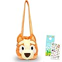 Bingo Plush Crossbody Purse Set - Bluey Mini Purse Bundle of Plushie Crossbody Bag for Girls Plus Stickers, More | Bluey and Bingo Bags for Kids