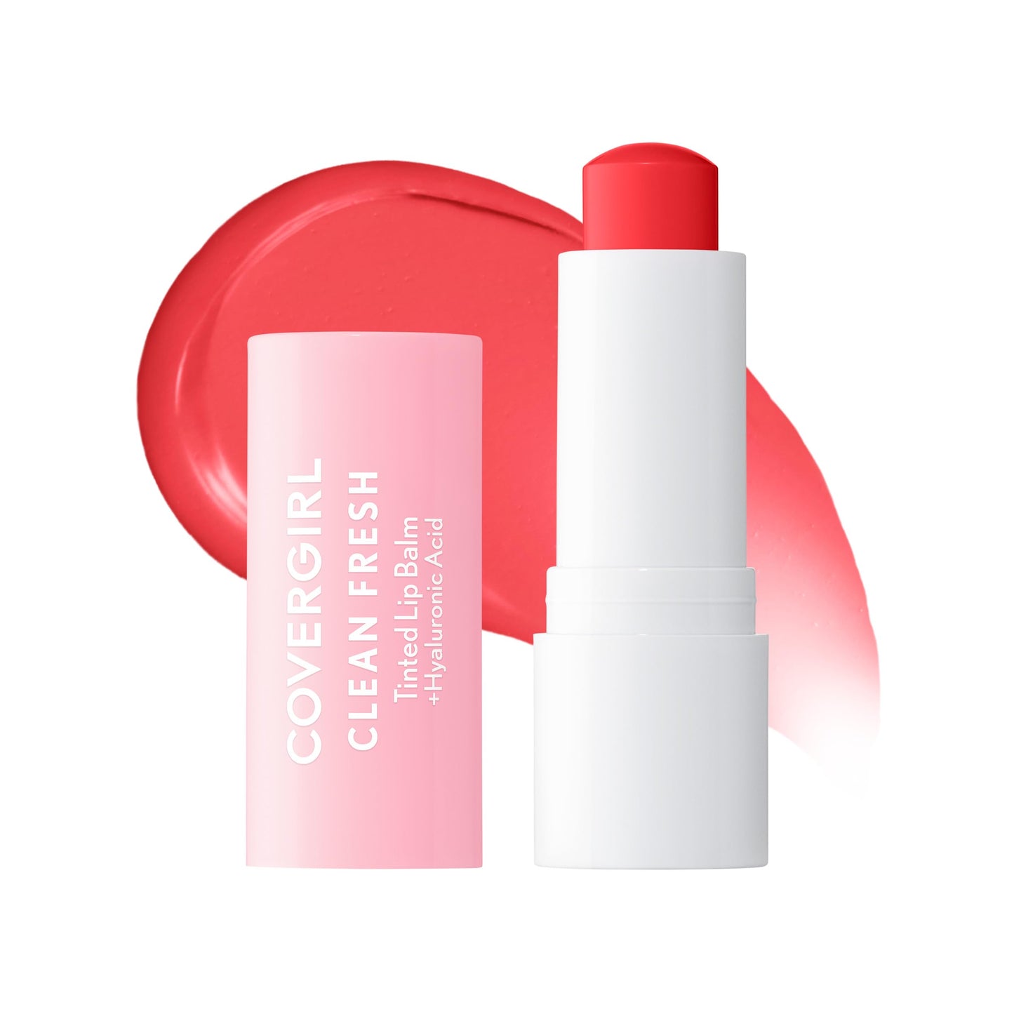 CoverGirl Clean Fresh Tinted Lip Balm, Vegan Formula, Hydrating, Natural Finish, You're the Pom, 1 Count Beauty and Personal Care COVERGIRL