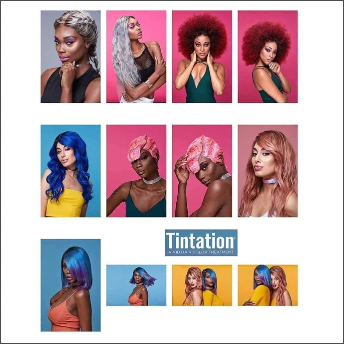 Red by Kiss Tintation Semi-Permanent Hair Color, Aloe Vera Water Based, Argan Oil, Olive Oil, Collagen & Keratin, Long-Lasting Color Dye (Vivid